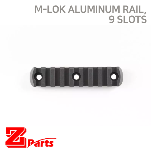 [ZPARTS] M-LOK Aluminum Rail, 9 Slots